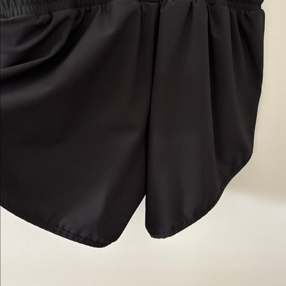 Albion Fit Romper Destination M Black Sporty Ruffle Sleeve Activewear Jumpsuit - Picture 9 of 13